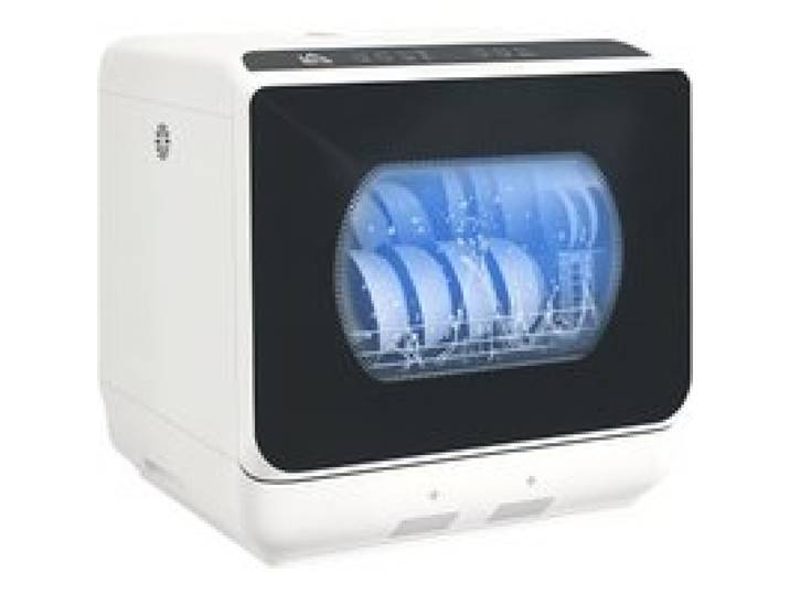 Mini lave-vaisselle - HOMCOM - 4 couverts 5 programmes réservoir deau 6L - commande tactile - affichage LED - blanc