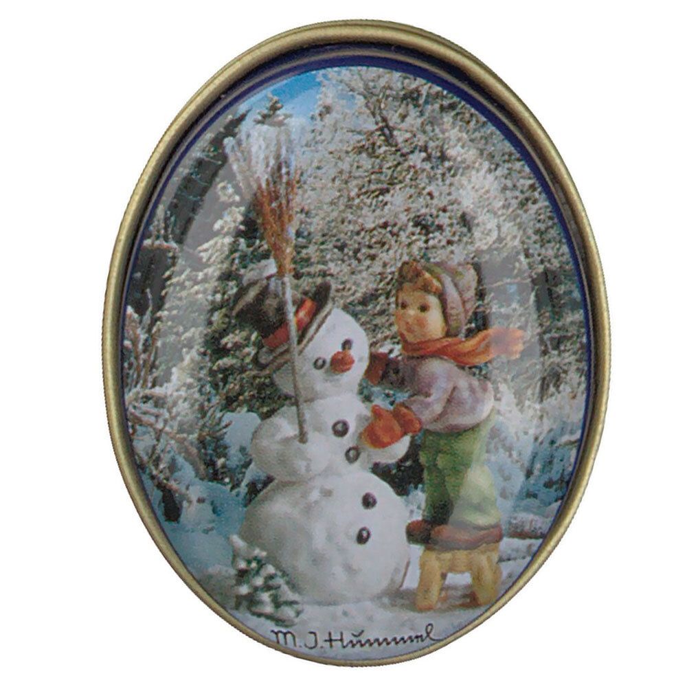 Pillendose oval Winter Motiv 1 St Dose