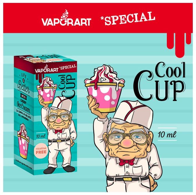 VaporArt IT Cool Cup Vaporart Liquido Pronto Da 10 Ml