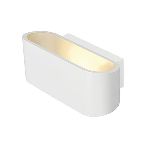 SLV OSSA Wandlamp Wit Ovaal Aluminium met R7s Fitting voor Op- en Neerwaartse Verlichting
