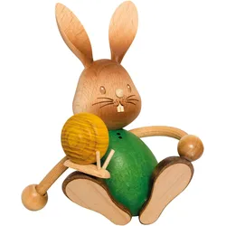 Kuhnert, Osterdeko, Stupsi Hase Osterdekoration aus Holz - Sammlerstücke - Made in Germany (1x)