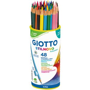 GIOTTO-Fila Aquarellstifte Stilnovo Acquarell, farbig sortiert, in Runddose, 48 Stück