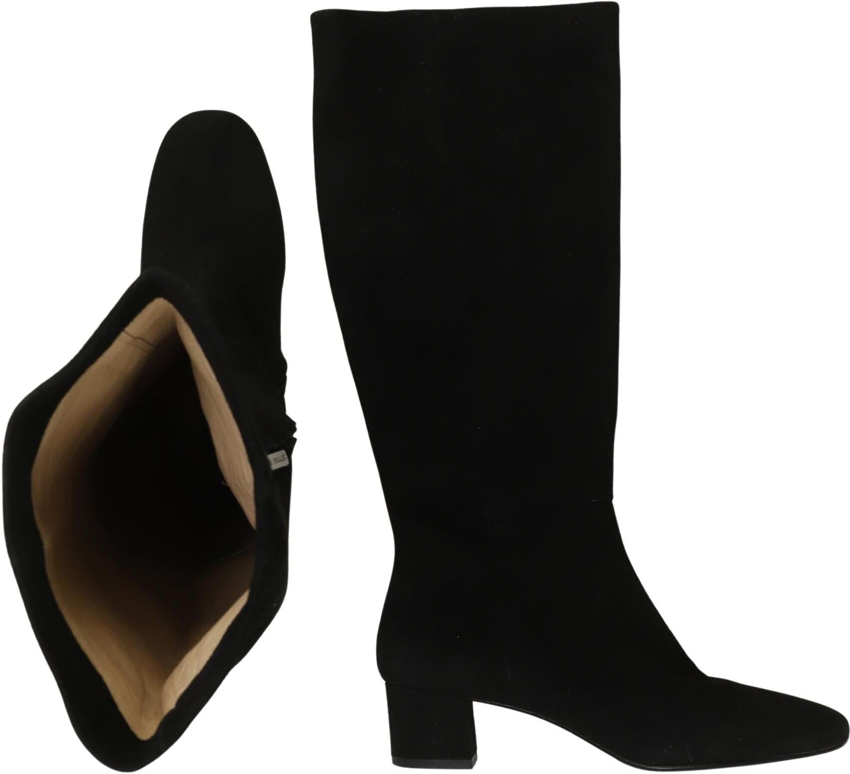The Seller Damen Stiefel, Schwarz, Gr. EU 39.5, Leder - Second Hand