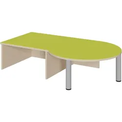Podest mit Linoleum-Deckplatte und Nische, Rundungsansatz rechts