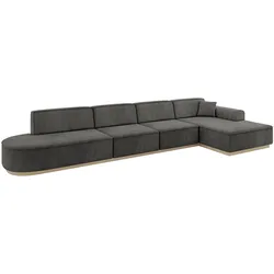 ECKSOFA Ottomane Rechts IREA-L3 - 412x165x80 cm Ecru