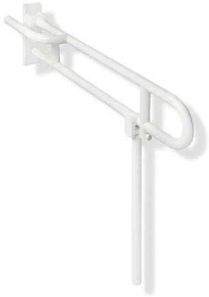 Hewi 801 rail de support à Hewi 801.50.812LS36 850 mm, version gauche, corail, charge de support jusqu'à 300 kg