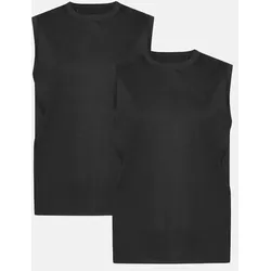 SUSTAIN SPORT TANK TOP - 2-Pack - Schwarz - XL