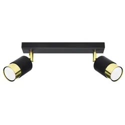 Sollux SL.1070 Deckenleuchte NERO 2 schwarz/Gold