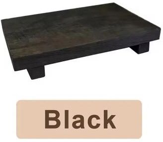 Uplift Picks Wood Pedestal Tray Stand For Bathroom Vanity And Home Decor black