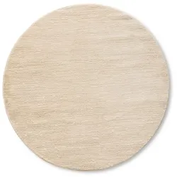 Webteppich Cadis Ø 160 cm Mischgewebe Beige Creme