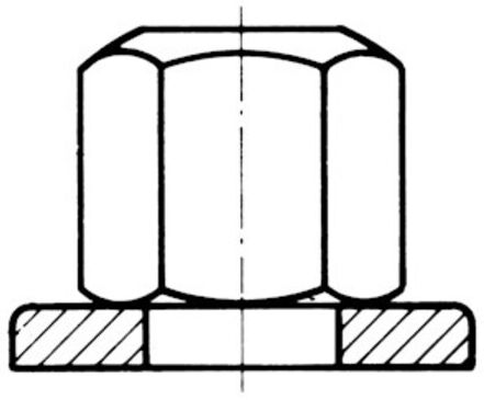 AMF Bride de serrage crénelée 7X50 mm (70359)