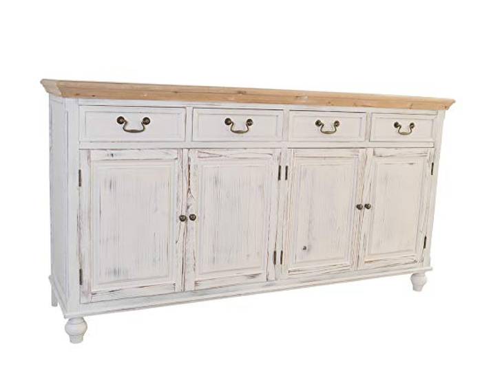 Kommode Tondern XL Holz Vintage Look weiß