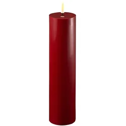 Stumpenkerze LED bordeaux 5 x 20cm