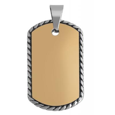 Kettenanhänger ADELIA´S "trendiger Schmuck Anhänger aus Edelstahl", gold, Schmuckanhänger, Damen, Edelstahl, Kettenanhänger