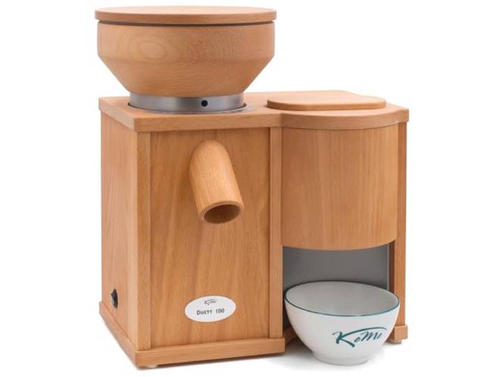 KoMo Duett 100 Kombigerät (360 Watt Getreidemühle, Elektroflocker)