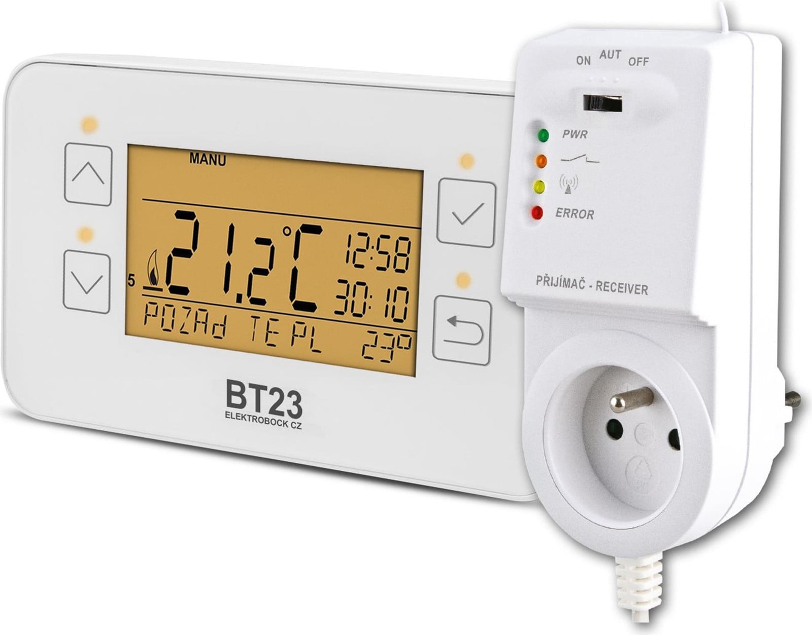 Elektrobock cz Funkgestuurde ruimtethermostaat