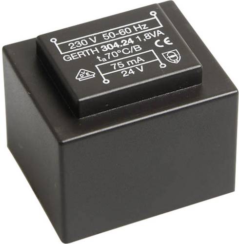 Gerth PT301801 Printtransformator 1 x 230V 1 x 18 V/AC 1.80 VA 100mA