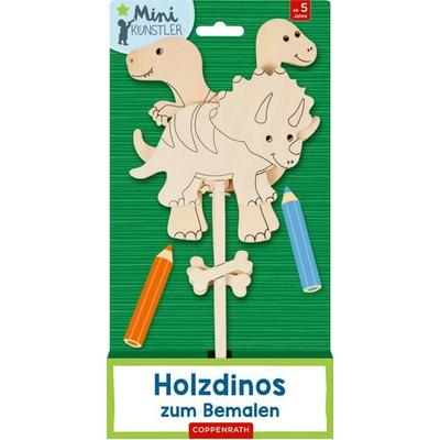 Holzdinos zum Bemalen