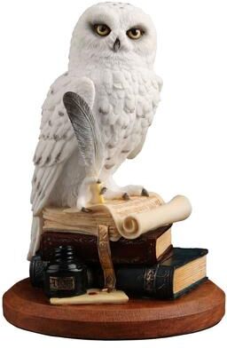 Veronese Design 5.71 inches Height Polyresin Snowy Owl Scripting on top of Stack of Books Multicolor Finish Figurine