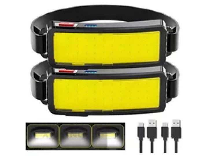 Krachtige COB LED-koplamp Type-c oplaadbare hoofdzaklamp Ingebouwde batterij Outdoor Vissen Camping Lantaarn Waterdichte zaklamp