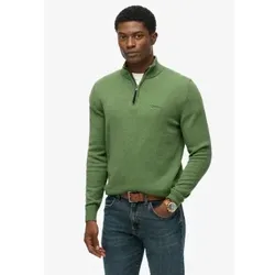 Superdry für Herren. M6110688A Grüner Wollpullover (M), Lässig, Wolle
