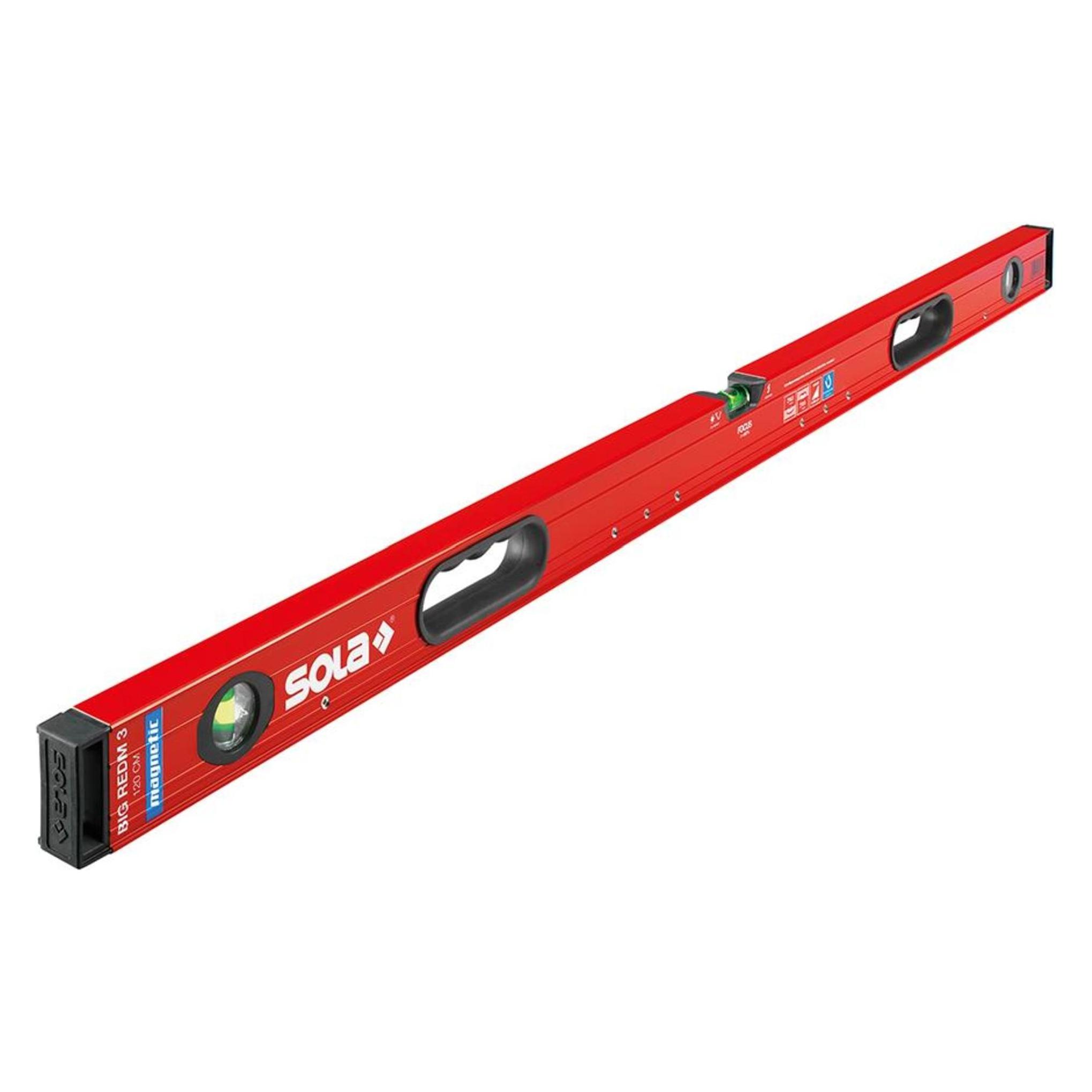 Sola Messwerkzeuge Magnet Wasserwaage LM Big REDM 3 120 cm (120 cm) (1816401)