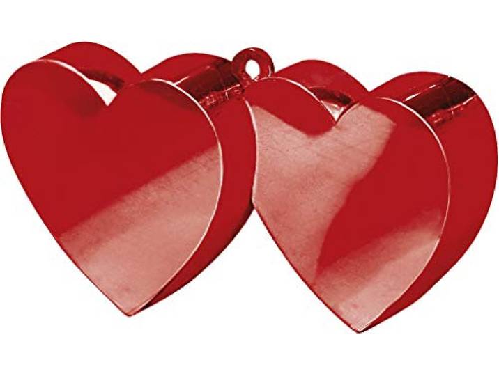 BALLOON WEIGHT:DOUBLE HRT red