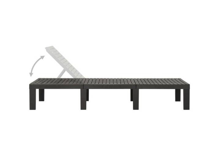 Anthracite Chaise/Meuble d'extérieur SARAZYJ - Chaise longue - plastique - Anthracite - Hot75957776