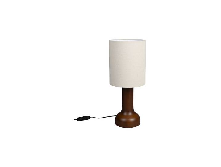 Lampe à poser en caoutchouc beige Jones