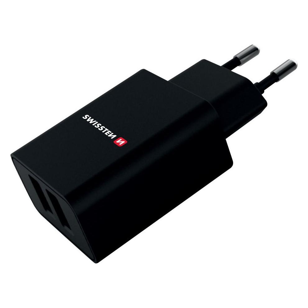 Swissten USB Ladegerät Smart IC mit 2x USB 2,1A Power (10 W, 2 Ports) (22033000)