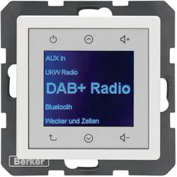 Berker BERK Radio Touch (DAB+, Bluetooth), Radio, Weiss