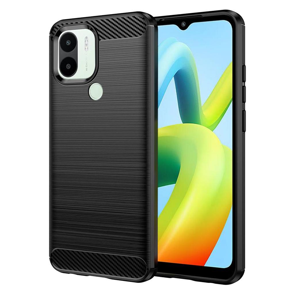 Techsuit - Carbon Silicone - Xiaomi Redmi A1+ / A2+ - Black (Xiaomi Redmi A1+, Xiaomi Redmi A2+) (56343586)