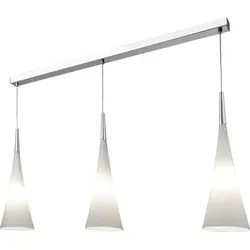 Villeroy & Boch Pendelleuchte Stockholm Glas Weiß, Silber Weiß / Chrom