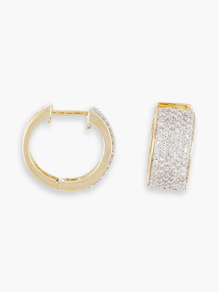 maison héritage PARIS Gold-Creolen "Laufey" mit Diamanten - onesize