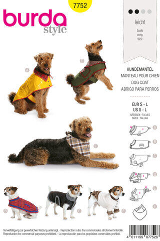 burda Schnitt 7752 "Hundemantel"