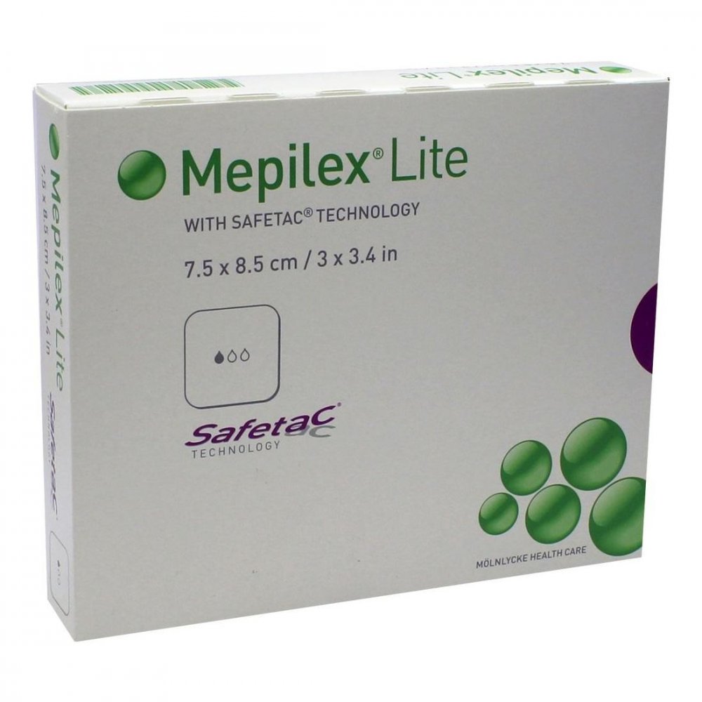 Mölnlycke Health Care GmbH Mepilex Lite Schaumverband 7,5x8,5cm steril 03642443