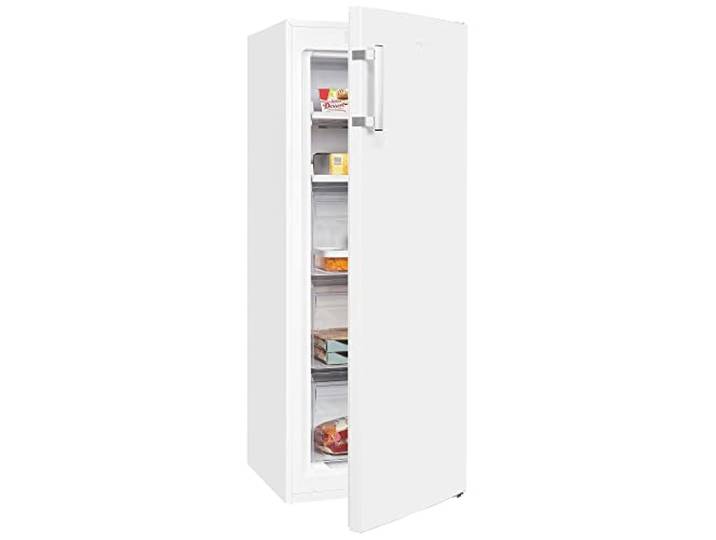 Exquisit GS231-NF-H-040C Gefrierschrank - 161l NoFrost Tiefkühlschrank Weiß Energieklasse C Gefriergerät mit Umluftkühlung, LED-Display, Türalarm & 4 Sterne Gefrierfach für 3-4 Personen Haushalte