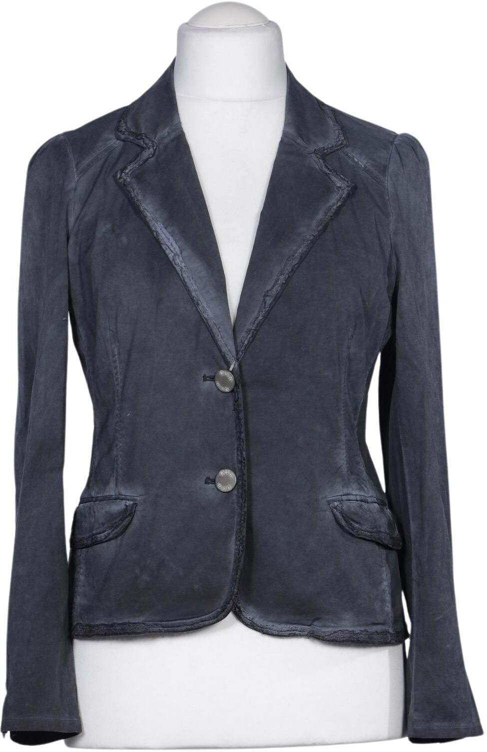 DtLM Dont Label Me Damen Blazer, Grau, Gr. EU 40, Elasthan / Baumwolle - Second Hand