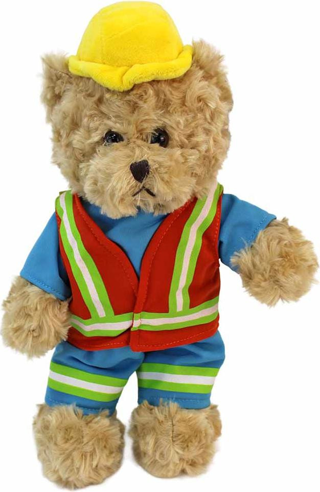Euro Souvenirs Knuffelbeer Bernd de Bouwvakker, 34 cm