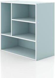 Denhour DH BASIC Modern Stackable Storage Organizer Bookcase with Doors