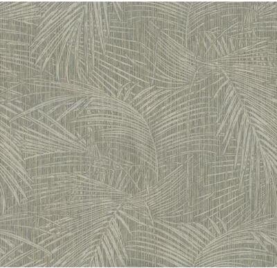 York Wallcoverings Della Palm Dark Taupe Wallpaper