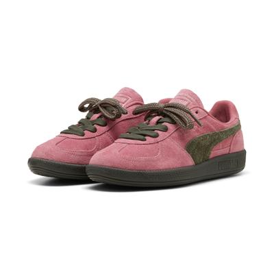 Sneaker PUMA "PALERMO WINTER-READY WNS", Damen, Gr. 40, Textil, rosa (dusky rosewood, schwarz olive), Leder, unifarben, Schuhe Sneaker