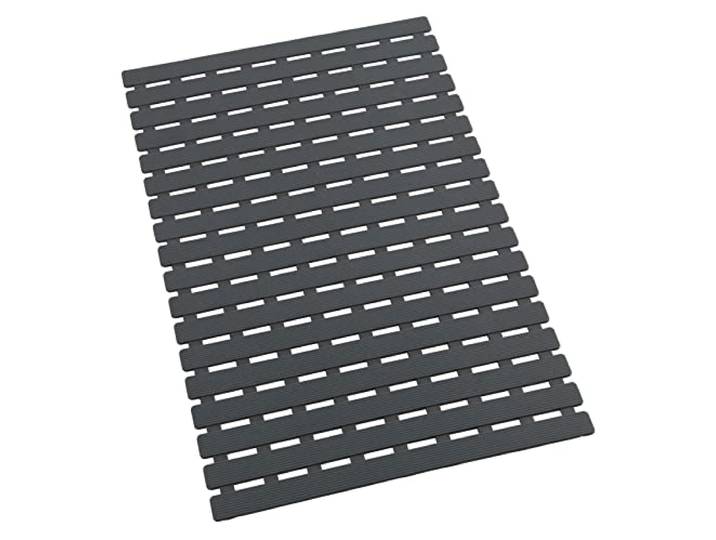 WENKO Tapis de Baignoire Arinos Gris Tapis de Baignoire antidérapant avec ventouses Gris