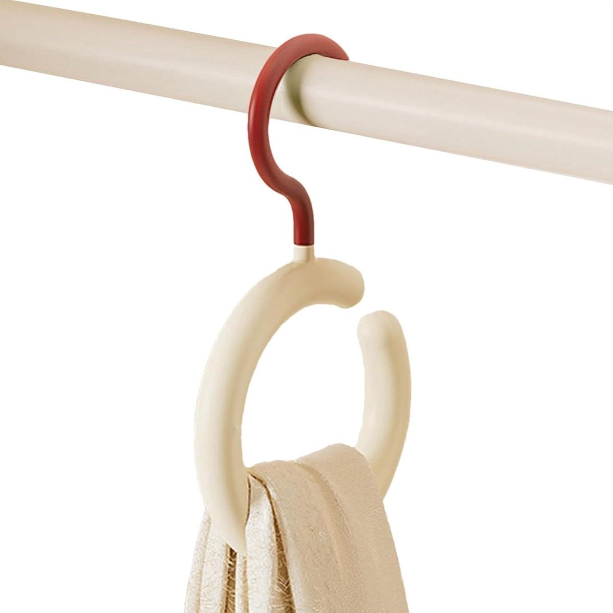 Rode draaibare opberg haken voor ruimteoptimalisatie - 24 x 14 cm