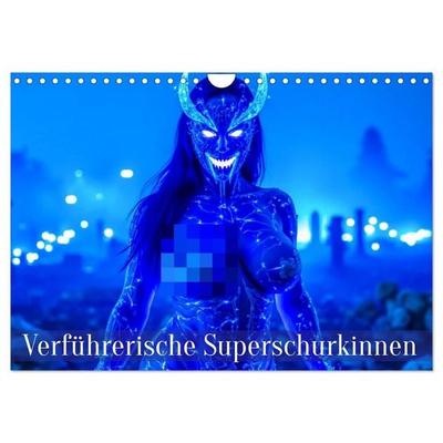 Verführerische Superschurkinnen (Wandkalender 2027 DIN A4 quer), CALVENDO Monatskalender
