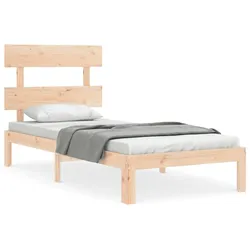 vidaXL Massivholzbett ohne Matratze 90x200 Kiefernholz