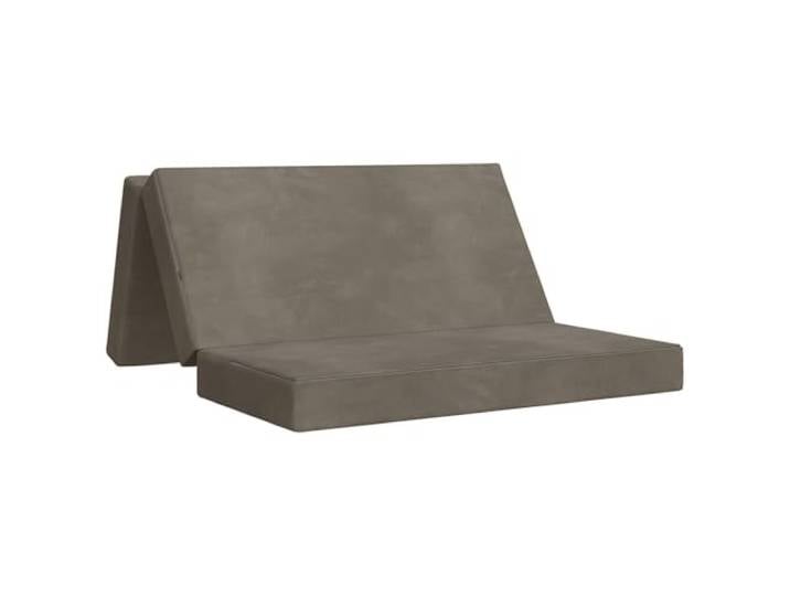 TUERYAFEK Klappsofa Bett 140 x 67 x 45 cm Hellgrau Polyesterbezug mit Reissverschluss, Schaumstoffpolsterung, manuell verstellbar, platzsparend faltbar