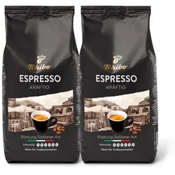 Tchibo - Espresso Kräftig - 2 x 1 kg Ganze Bohne - Intensität: 6/6