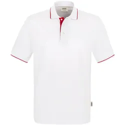 Contrast Polo-Shirt "Casual" 803 - XXL - Weiß