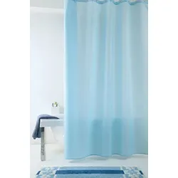 GRUND Duschvorhang Impressa blau 180x200 cm